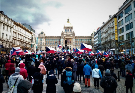 Demonstrace PRO proti fialové hrůzovládě (23.3.2024)